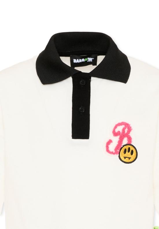 26SS [키즈] 바로우 폴로 셔츠 S6BKJGPO180 002 WHITE - BARROW