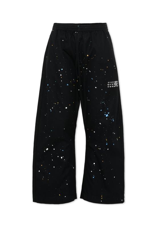 26SS [키즈] MM6 메종마르지엘라 스트레이트 팬츠 M60953 MM07B M6900 BLACK