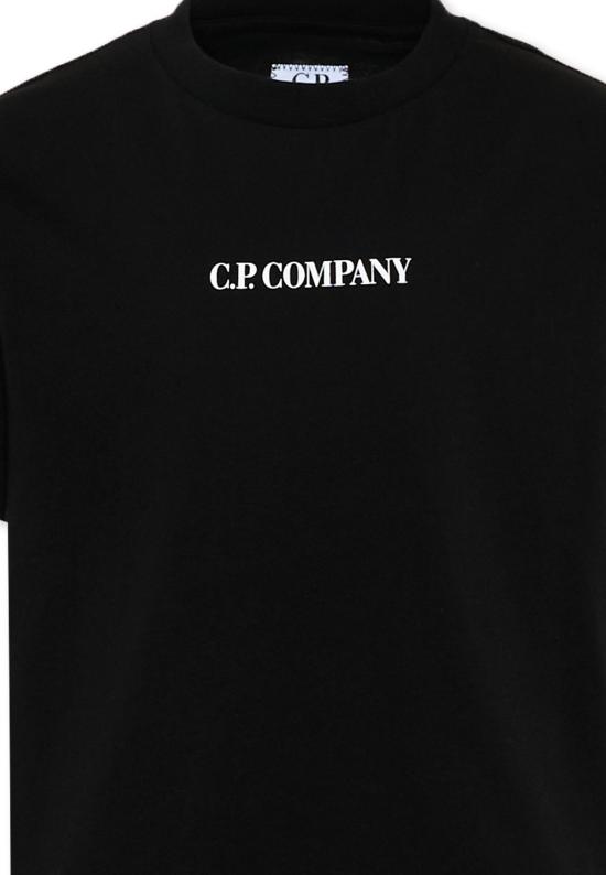 25FW [키즈] 씨피 컴퍼니 티셔츠 CRM00L LAA17 60100 BLACK - C.P. COMPANY