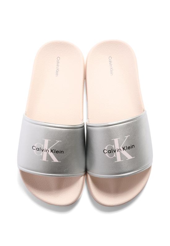 26SS [키즈] 캘빈클라인 플립플랍 V3A0 83268 1367904 SILVER - CALVIN KLEIN
