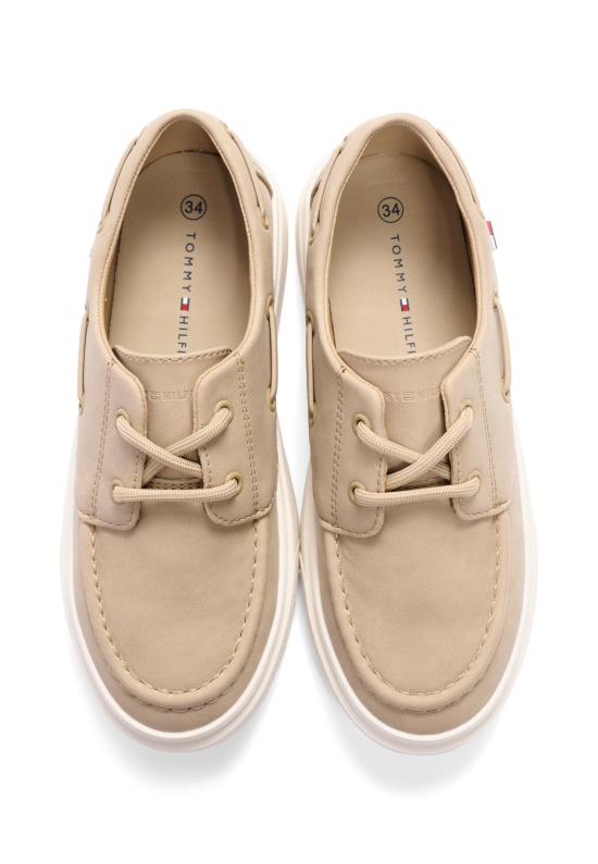 26SS [키즈] 타미힐피거 모카신 T3B4 34352 0315500 BEIGE - TOMMY HILFIGER