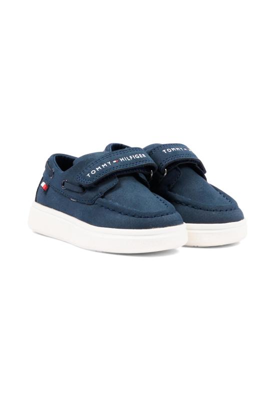 26SS [키즈] 타미힐피거 모카신 T1B4 34340 0315800 BLUE - TOMMY HILFIGER