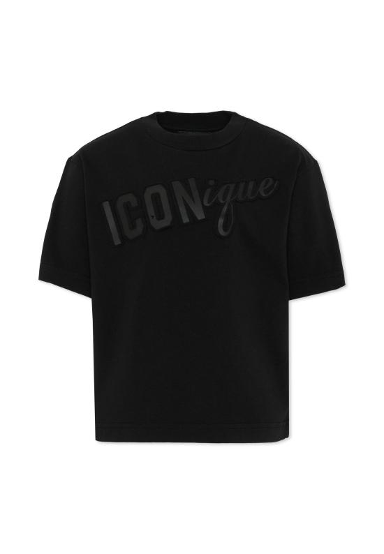 26SS [키즈] 디스퀘어드2 티셔츠 DQ3388 D0AG7 DQ900 BLACK