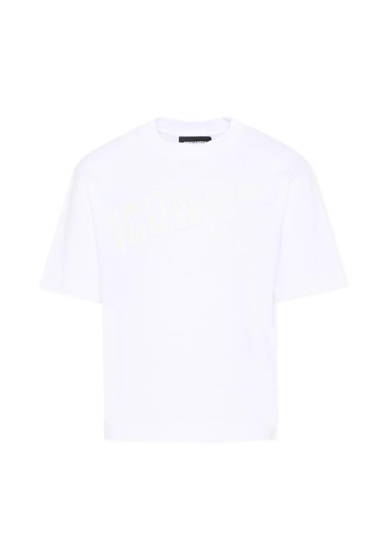 26SS [키즈] 디스퀘어드2 티셔츠 DQ3388 D0AG7 DQ100 WHITE