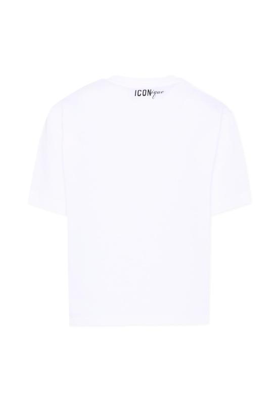 26SS [키즈] 디스퀘어드2 티셔츠 DQ3386 D0AG7 DQ100 WHITE - DSQUARED2