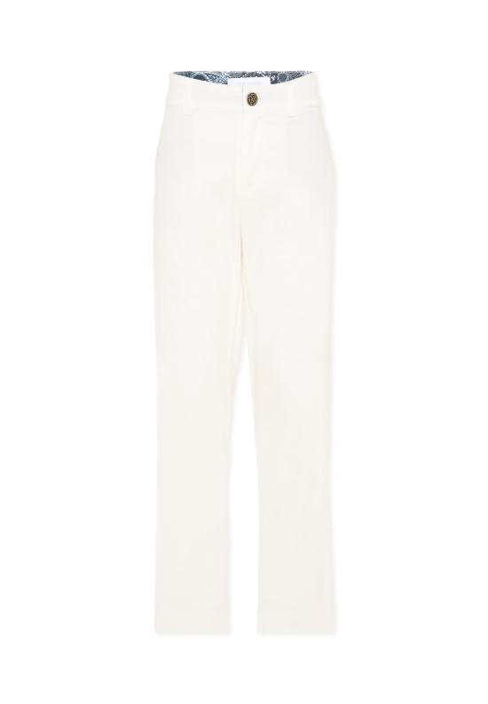 26SS [키즈] Roberto cavalli kids 스트레이트 팬츠 CBP26002PA WHITE