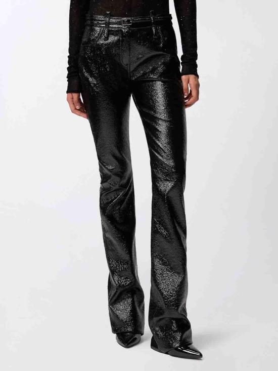 25FW 핑코 가죽 팬츠 105950A2YGZ99 Black - PINKO