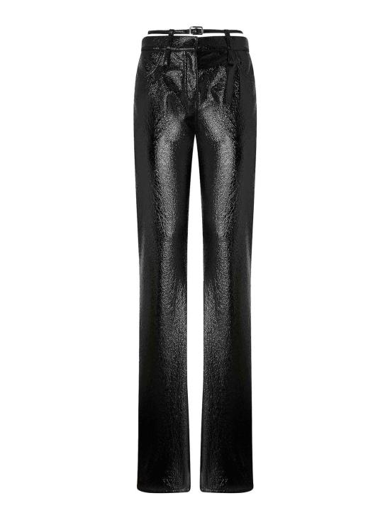 25FW 핑코 가죽 팬츠 105950A2YGZ99 Black