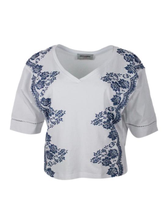 26SS 에르마노 피렌제 반팔 티셔츠 D48EL032EE4 MFA39 White