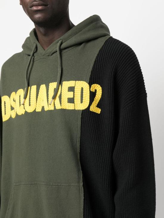  디스퀘어드2 후드 티셔츠 S74GU0616 S25553961 Kaki - DSQUARED2
