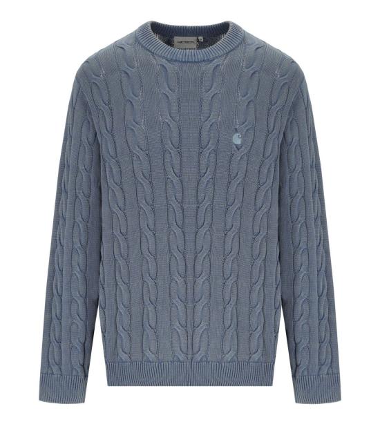 26SS 칼하트 WIP 카터 케이블 니트 스웨터 I035179 3ITGD S Blue