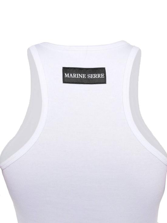 26SS 마린세르 긴팔 티셔츠 WTT014A CJER0011WH10 White - MARINE SERRE