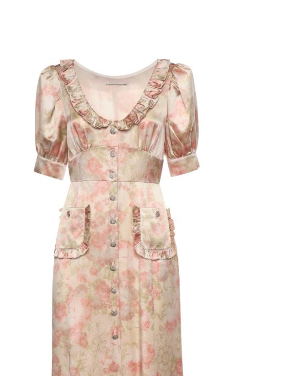 26SS 알레산드라리치 미디 원피스 FABX4280F4680 1882 Pale pink - ALESSANDRA RICH