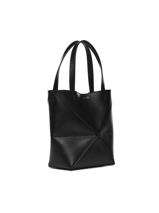 26SS 로에베 샤이니 카프스킨 미니 퍼즐 폴드 토트백 A657V25X01 1100 - LOEWE