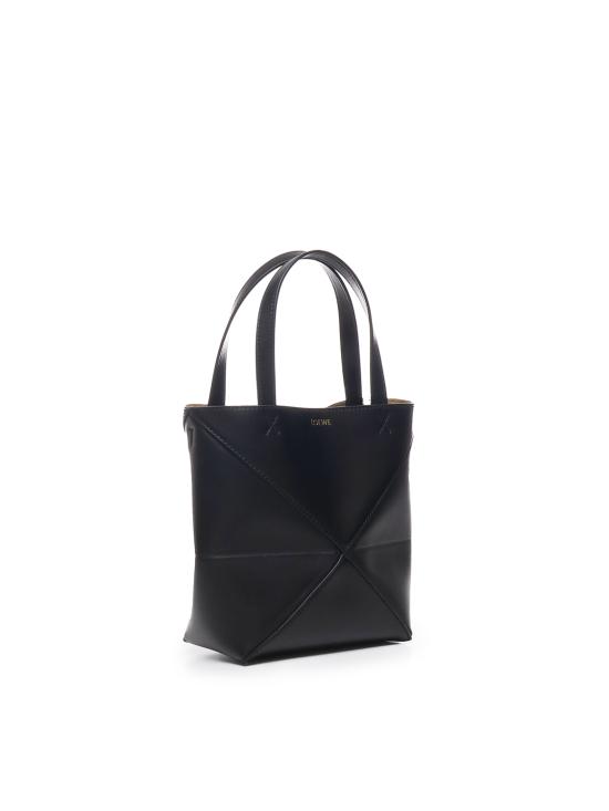 26SS 로에베 샤이니 카프스킨 미니 퍼즐 폴드 토트백 A657V25X01 1100 - LOEWE