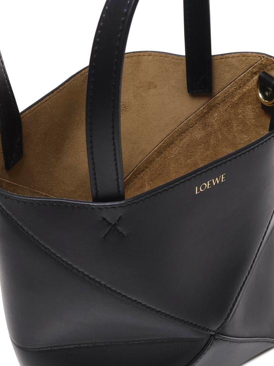 26SS 로에베 샤이니 카프스킨 미니 퍼즐 폴드 토트백 A657V25X01 1100 - LOEWE