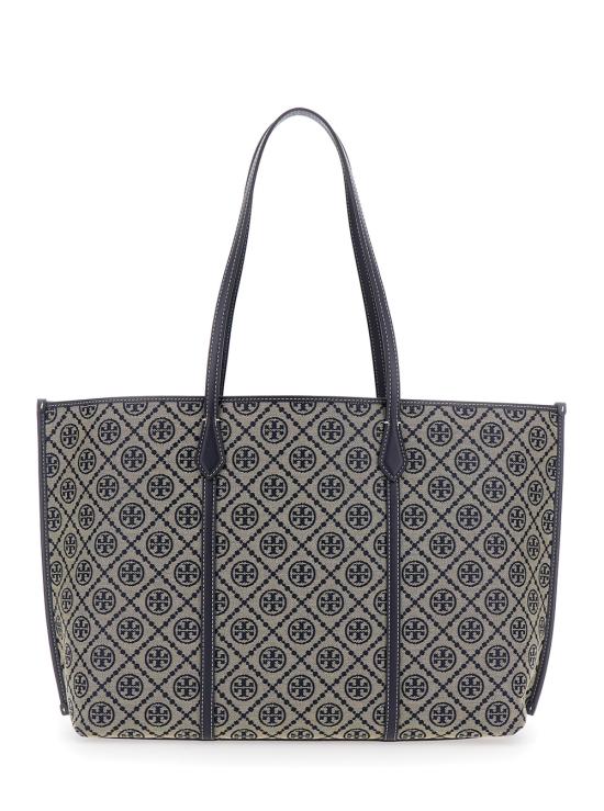 26SS 토리버치 T 모노그램 토트백 174279405 Blu - TORY BURCH