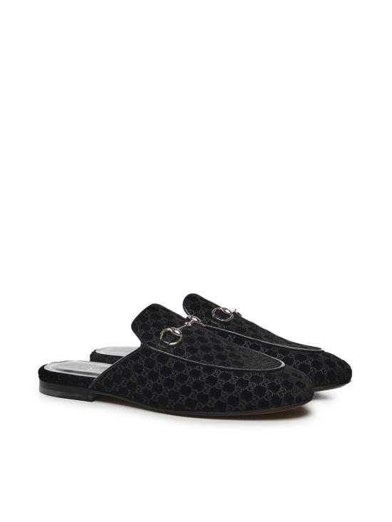 25FW 구찌 프린스타운 슬리퍼 802163 FAEUF1000 Black - GUCCI