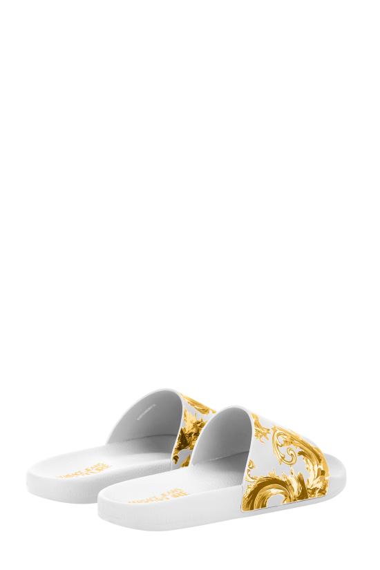 26SS 베르사체 뮬/슬리퍼 80VA3SQ3ZS365G03 WHITE GOLD DOM