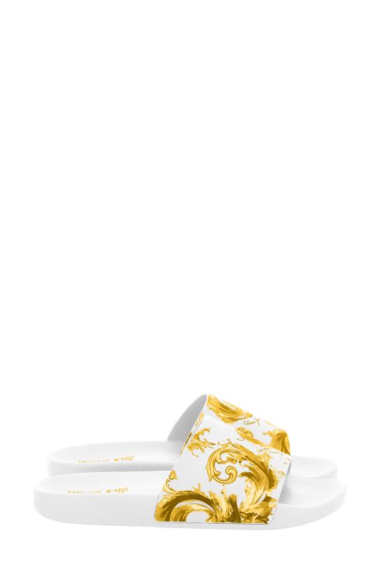 26SS 베르사체 뮬/슬리퍼 80VA3SQ3ZS365G03 WHITE GOLD DOM - VERSACE