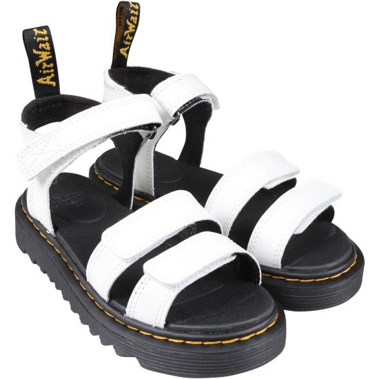 26SS [키즈] 닥터마틴 샌들 KLAIRE J 26675100 WHITE - DR.MARTENS