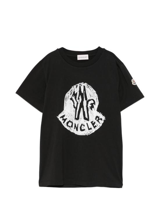 26SS [키즈] 몽클레어 티셔츠 L19548C0001589AFV 999 Black