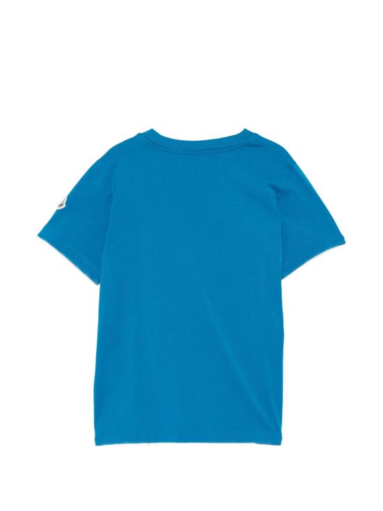 26SS [키즈] 몽클레어 티셔츠 L19548C0001589AFV 73A Blue - MONCLER