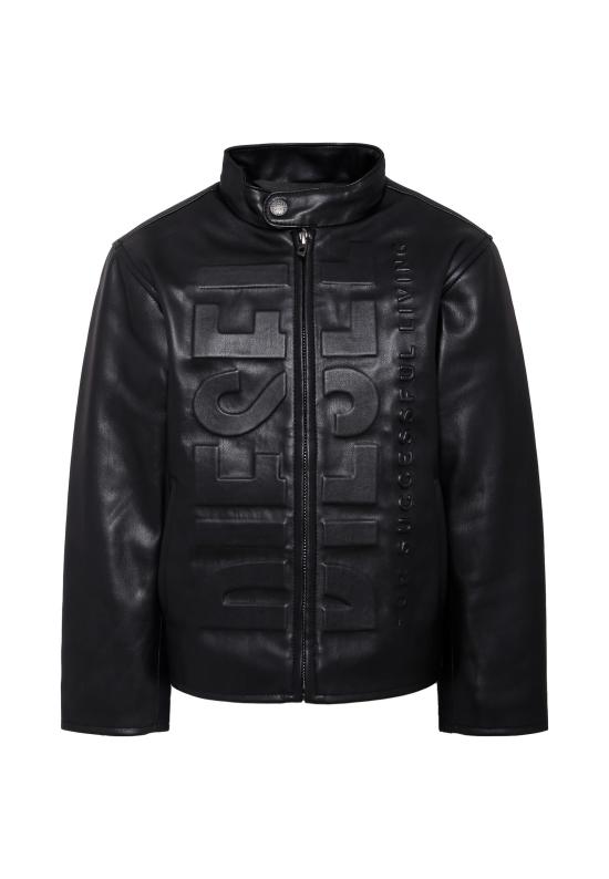 25FW [키즈] 디젤 가죽 자켓 J02404 KXB9D K900 BLACK