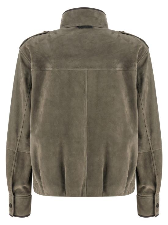 26SS 브루넬로 쿠치넬리 모닐리 쿠튀르 스웨이드 자켓 MPCAI7787C8850 - BRUNELLO CUCINELLI