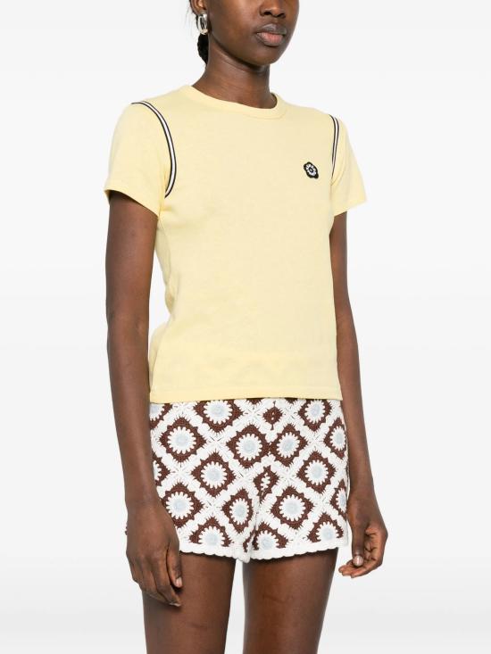 26SS 겐조 반팔 티셔츠 FG52TS2054SK 38 Yellow - KENZO