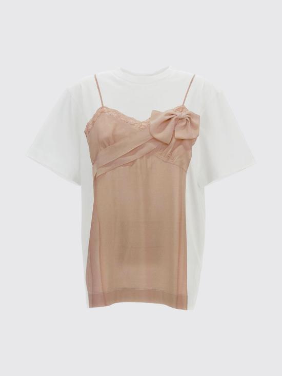 26SS 시몬로샤 반팔 티셔츠 5195P70AP70B0569 WHITENUDE White - SIMONE ROCHA