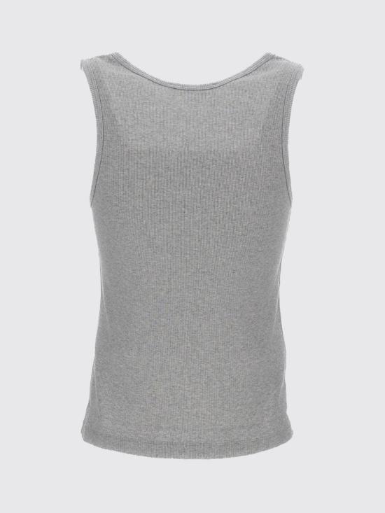 26SS 메종키츠네 베이비 폭스 립드 탱크탑 MW00121KA0033 H120 Grey - MAISON KITSUNE