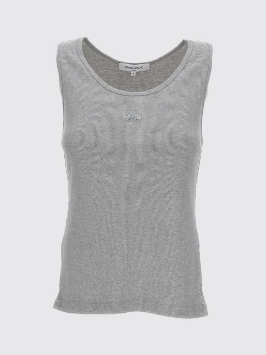 26SS 메종키츠네 베이비 폭스 립드 탱크탑 MW00121KA0033 H120 Grey - MAISON KITSUNE