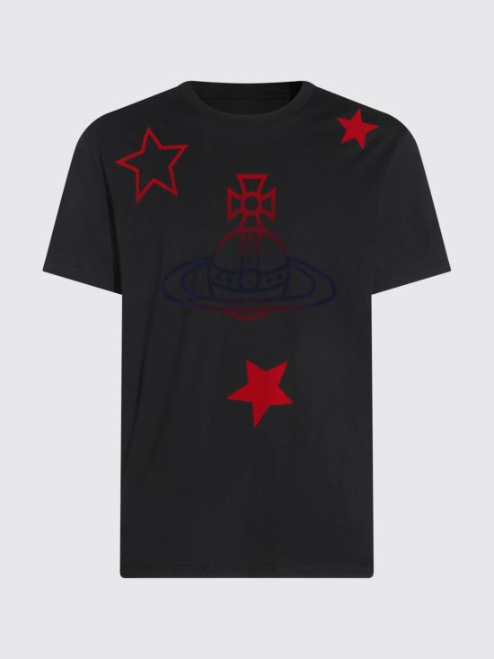 26SS 비비안웨스트우드 반팔 티셔츠 3G010056J00B9 N401 Black - VIVIENNE WESTWOOD