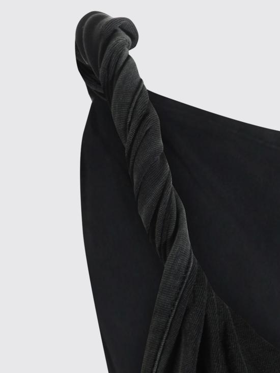 26SS 디젤 T-TWY 슬리브리스 텐셀 모달 블랜드 저지 티셔츠 A218700EPCJ 900A Black - DIESEL