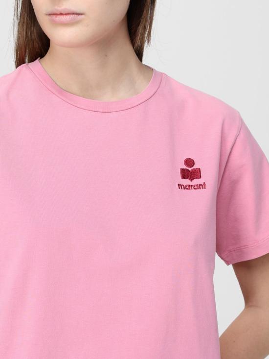 26SS 이자벨마랑에뚜왈 반팔 티셔츠 TS0070FAA1N98E BGGA Pink - ISABEL MARANT ETOILE