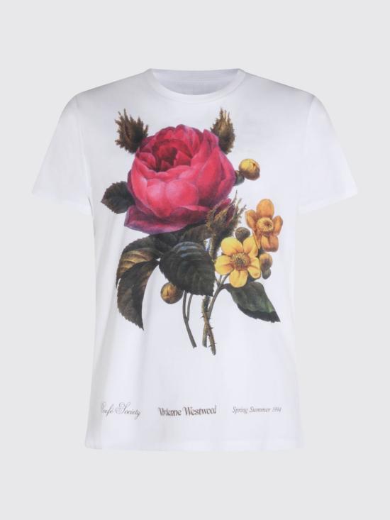 26SS 비비안웨스트우드 반팔 티셔츠 3G01005IJ00B9 A401 White - VIVIENNE WESTWOOD