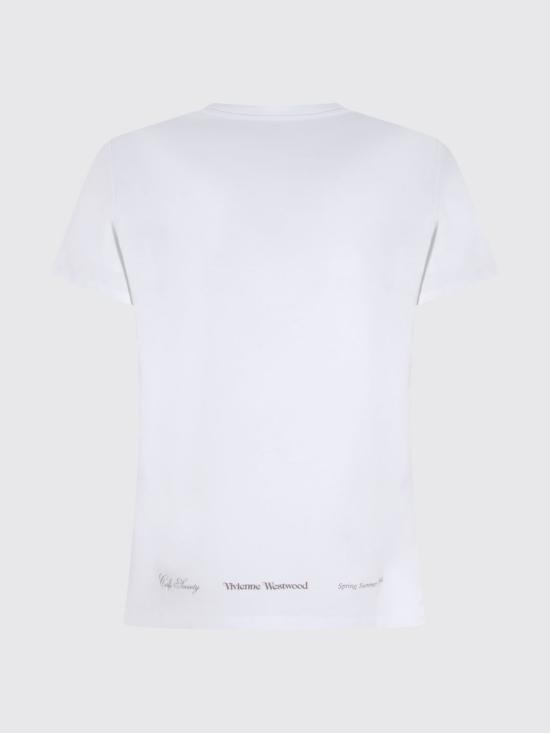 26SS 비비안웨스트우드 반팔 티셔츠 3G01005IJ00B9 A401 White - VIVIENNE WESTWOOD