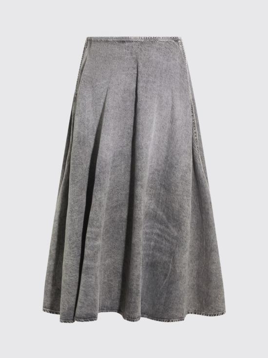 26SS 디젤 데님 스커트 A20224068UM 02 Grey - DIESEL