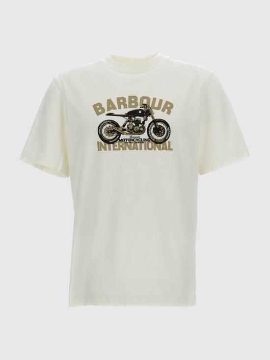 26SS 바버 반팔 티셔츠 MTS1591 WH32 White - BARBOUR