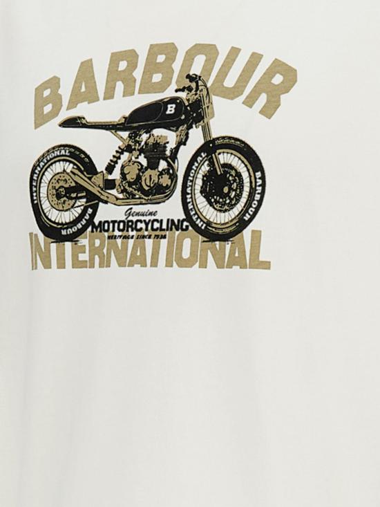 26SS 바버 반팔 티셔츠 MTS1591 WH32 White - BARBOUR