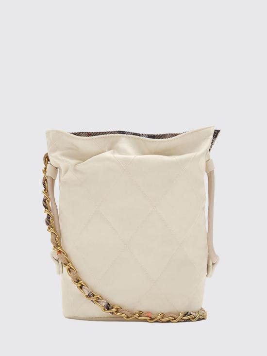 26SS 버버리 퀼티드 체인 숄더백 8123753 White - BURBERRY