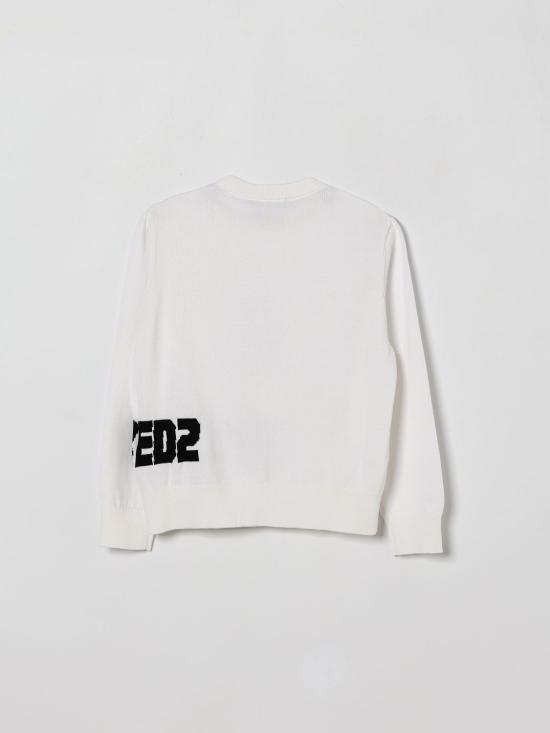 26SS [키즈] 디스퀘어드2 풀오버 DQ3242D0ACT DQ100 White - DSQUARED2