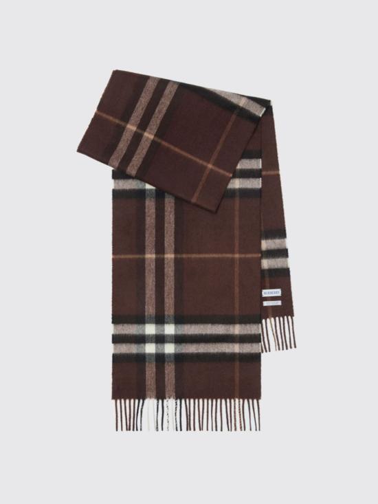 26SS 버버리 체크 캐시미어 스카프 8112638 Brown - BURBERRY