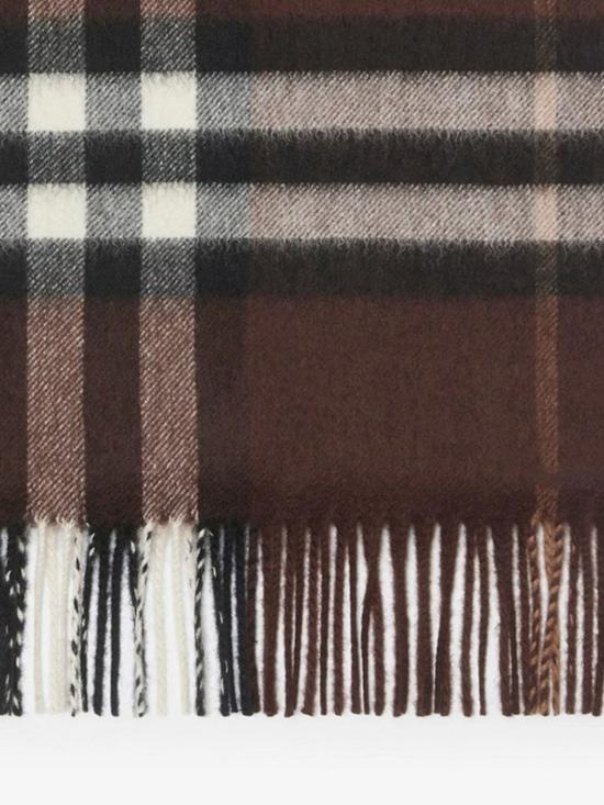 26SS 버버리 체크 캐시미어 스카프 8112638 Brown - BURBERRY