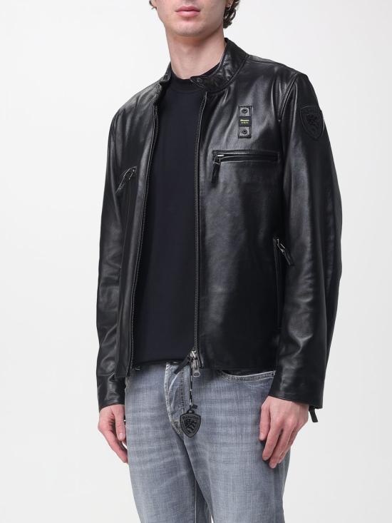 26SS 블라우어 가죽 자켓 26SBLUL02442007515 999 Black - BLAUER