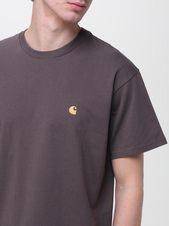 26SS 칼하트 WIP 숏슬리브 체이스 티셔츠 I026391 3LNXX Cocoa - CARHARTT WIP