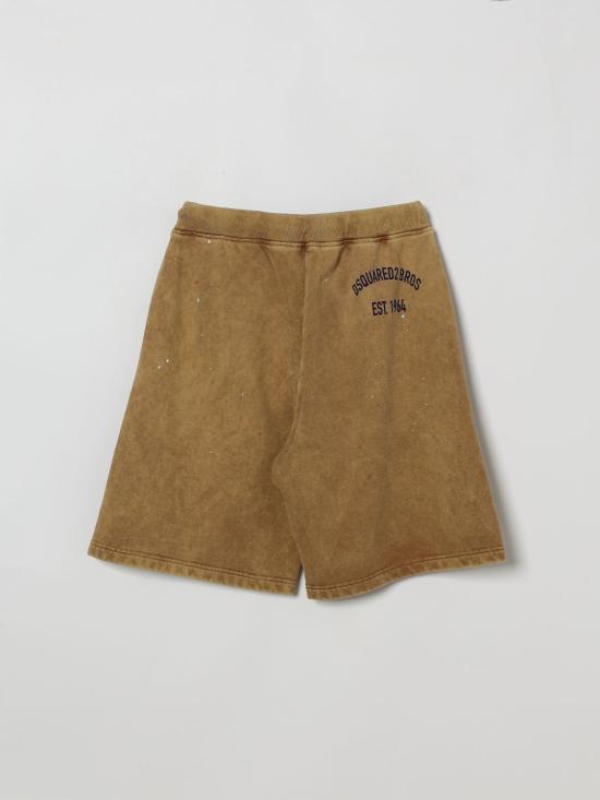 26SS [키즈] 디스퀘어드2 쇼츠/버뮤다 DQ3202D0AG9 DQ730 Brown - DSQUARED2