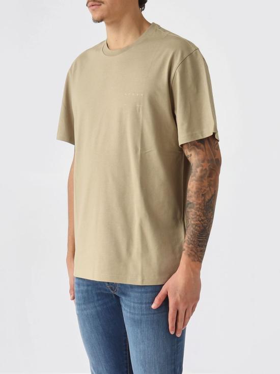 26SS 호간 반팔 티셔츠 KQMB3522360ZFV C004 Beige - HOGAN