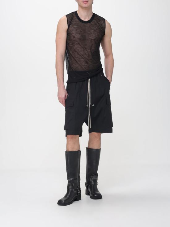 26SS 릭 오웬스 숏팬츠 RU01F2360TE 09 Black - RICK OWENS